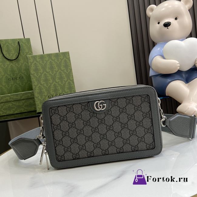 Fortok Ophidia small crossbody bag with Grey 23 x 14.5 x 6cm - 1