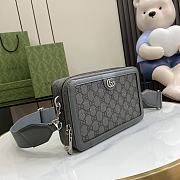 Fortok Ophidia small crossbody bag with Grey 23 x 14.5 x 6cm - 6