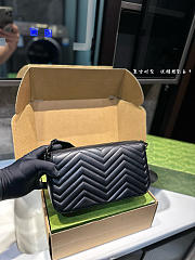 Fortok Gucci Marmont Full Black 25 cm  - 3