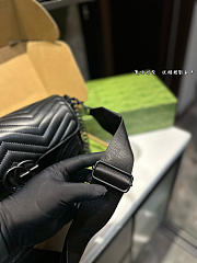 Fortok Gucci Marmont Full Black 25 cm  - 2