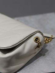 Fortok Women's Saint Laurent small Jamie 4.3 shoulder Bag White 20×12×7cm - 6