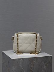 Fortok Women's Saint Laurent small Jamie 4.3 shoulder Bag White 20×12×7cm - 5