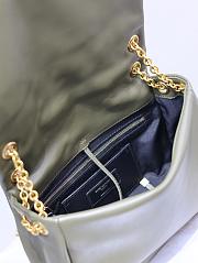 Fortok Women's Saint Laurent small Jamie 4.3 shoulder Bag Green 25×16×9cm - 5