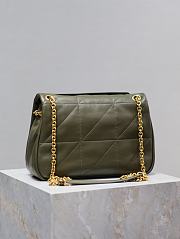 Fortok Women's Saint Laurent small Jamie 4.3 shoulder Bag Green 25×16×9cm - 2