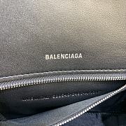 Fortok Balenciaga Hourglass Medium Black Crocodile Leather 23-10-14cm - 2