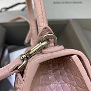 Fortok Balenciaga Hourglass Small Pink Crocodile Leather 19 x 8 x 11 cm - 5