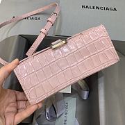 Fortok Balenciaga Hourglass Small Pink Crocodile Leather 19 x 8 x 11 cm - 3