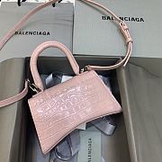 Fortok Balenciaga Hourglass Small Pink Crocodile Leather 19 x 8 x 11 cm - 2