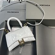 Fortok Balenciaga Hourglass Small White Crocodile Leather 19 x 8 x 11 cm - 1