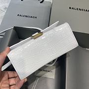 Fortok Balenciaga Hourglass Small White Crocodile Leather 19 x 8 x 11 cm - 6