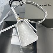 Fortok Balenciaga Hourglass Small White Crocodile Leather 19 x 8 x 11 cm - 3