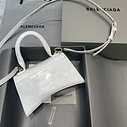 Fortok Balenciaga Hourglass Small White Crocodile Leather 19 x 8 x 11 cm - 2