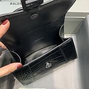Fortok Balenciaga Hourglass Small Full Black Crocodile Leather 19 x 8 x 11 cm - 5