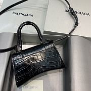 Fortok Balenciaga Hourglass Small Full Black Crocodile Leather 19 x 8 x 11 cm - 3