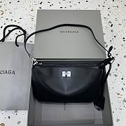 Balenciaga Women's Rodeo Sling Pochette Black Silver Hardware 22 x 13 x 5cm - 1