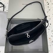 Balenciaga Women's Rodeo Sling Pochette Black Silver Hardware 22 x 13 x 5cm - 6