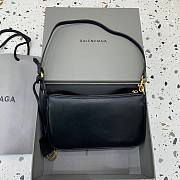 Balenciaga Women's Rodeo Sling Pochette Black Gold Hardware 22 x 13 x 5cm - 2