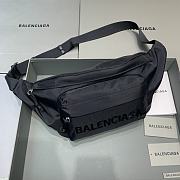 Fortok Balenciaga Belt Bag Black Wheel Logo Black 23-5-20 cm - 1