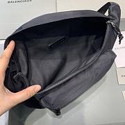 Fortok Balenciaga Belt Bag Black Wheel Logo Black 23-5-20 cm - 5