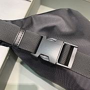 Fortok Balenciaga Belt Bag Black Wheel Logo Black 23-5-20 cm - 2