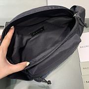 Fortok Balenciaga Belt Bag Black Wheel Logo Blue 23-5-20 cm - 6