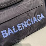 Fortok Balenciaga Belt Bag Black Wheel Logo Blue 23-5-20 cm - 3