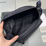 Fortok Balenciaga Belt Bag Black Wheel Logo White 23-5-20 cm - 6
