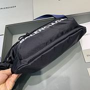 Fortok Balenciaga Belt Bag Black Wheel Logo White 23-5-20 cm - 4