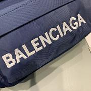 Fortok Balenciaga Belt Bag Blue Wheel Logo 23-5-20 cm - 4