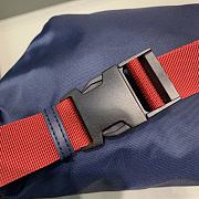 Fortok Balenciaga Belt Bag Blue Wheel Logo 23-5-20 cm - 2