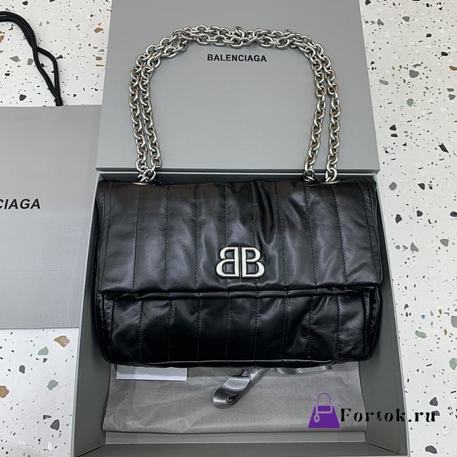 Fortok Balenciaga Monaco Black 27.9 x 18 x 9.9cm  - 1