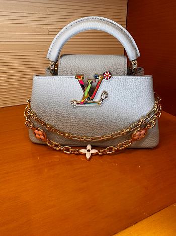 Fortok Louis Vuitton LV X Tm Capucines East-west Mini Blue 22 x 12 x 8 cm