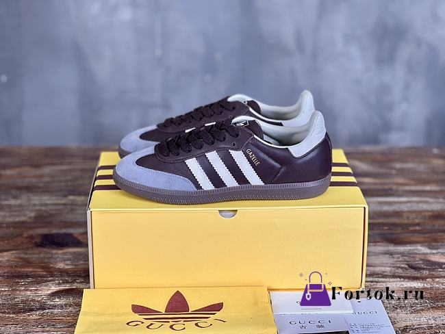 Fortok adidas x Gucci Gazelle Brown 35 - 46 - 1