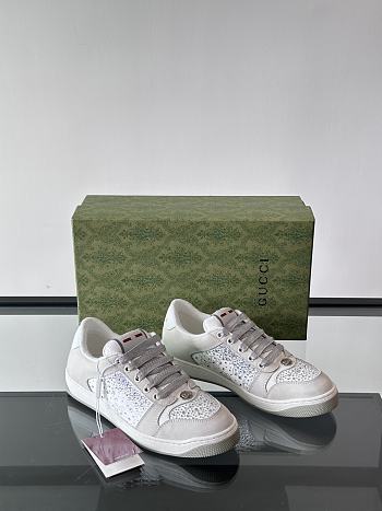 Fortok Gucci Women's Screener trainer In Grey 