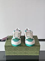 Fortok Gucci Women's trainer In Green - 4