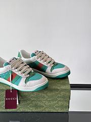 Fortok Gucci Women's trainer In Green - 3
