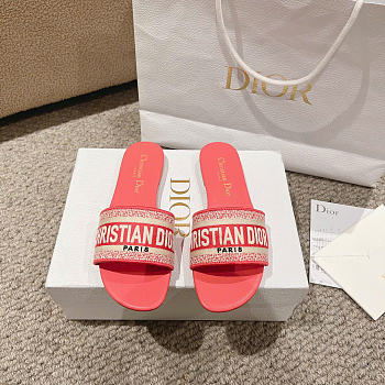 Fortok Dior Dway Slides Orange Pink 