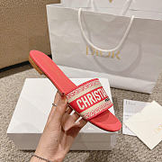 Fortok Dior Dway Slides Orange Pink  - 2