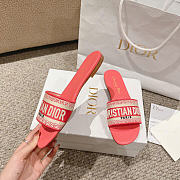 Fortok Dior Dway Slides Orange Pink  - 4