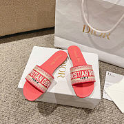 Fortok Dior Dway Slides Orange Pink  - 6
