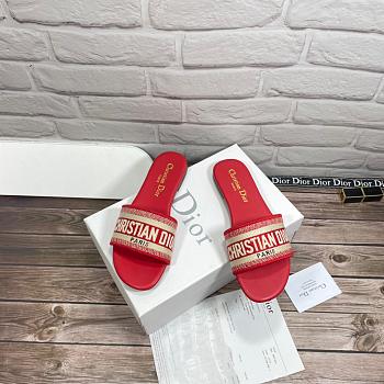 Fortok Dior Dway Slides Red 