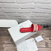 Fortok Dior Dway Slides Red  - 2