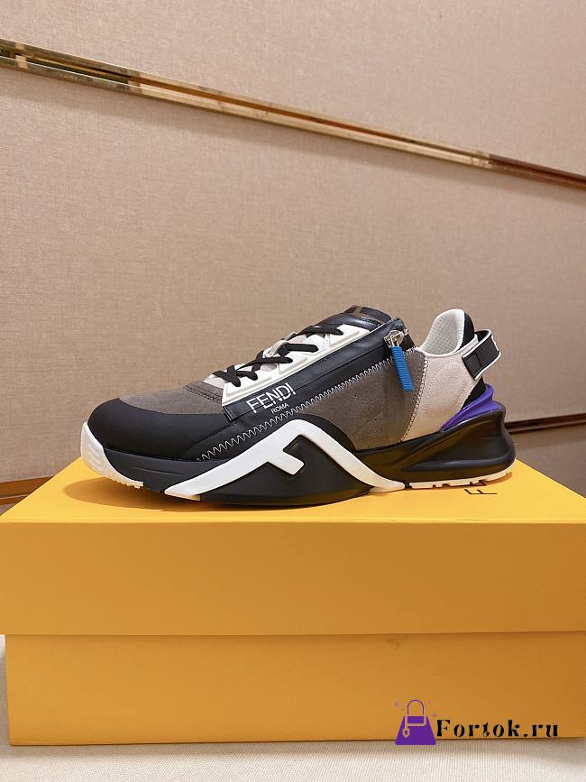 Fortok FENDI Flow Slip-On 'Grey Black Blue' - 1