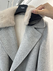 Fortok Fendi Cashmere Coat Grey - 6