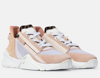 Fortok Fendi Flow Sneakers Brown And Pink 