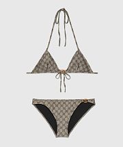 Fortok Gucci GG stretch jersey bikini Brown - 1