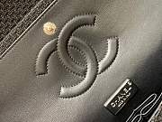 Fortok Chanel Black velvet strass Flap Bag 25 cm - 2