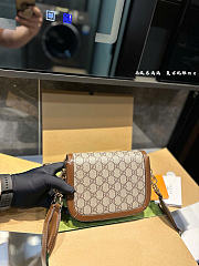 Fortok Gucci Horsebit 1955 mini shoulder bag 21 x 5 x 15 cm - 3