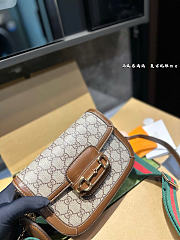 Fortok Gucci Horsebit 1955 mini shoulder bag 21 x 5 x 15 cm - 2