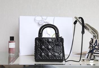 Fortok Dior Lady Dior Diamond Black 17 x 15 x 7 cm